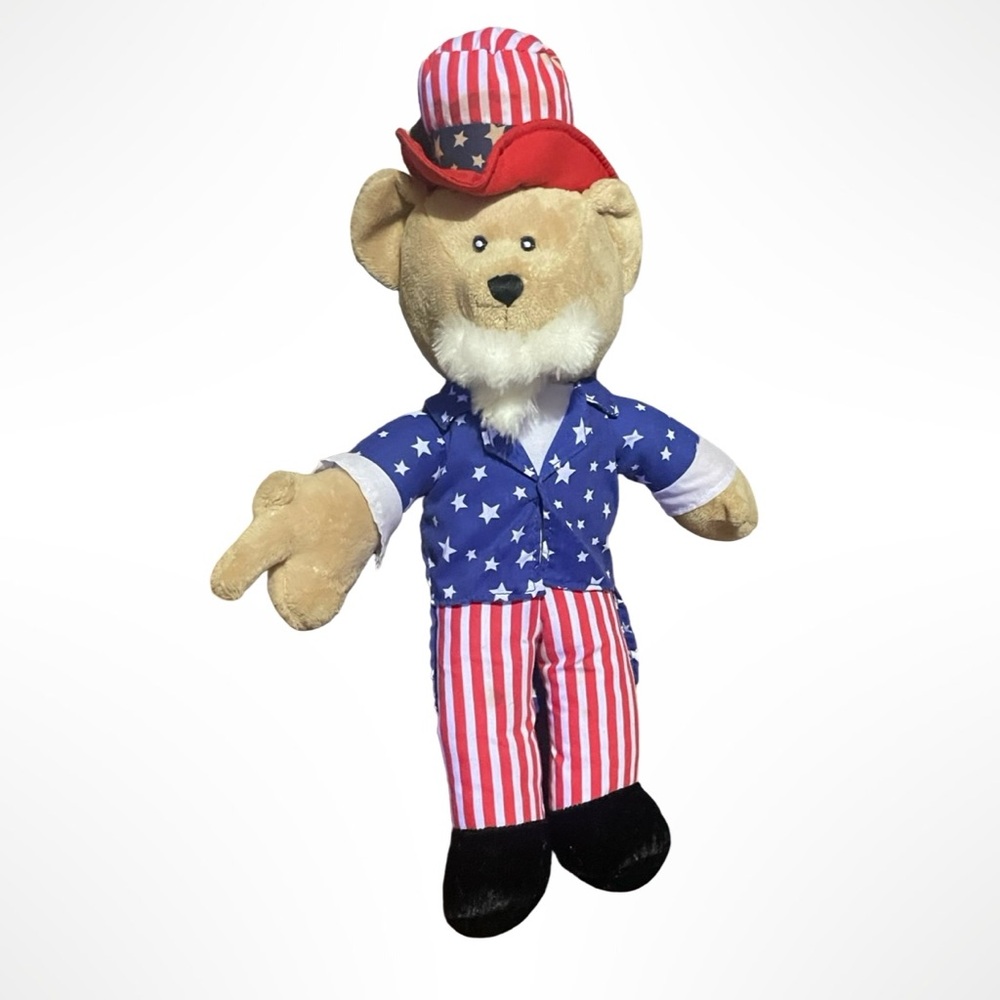 Uncle Sam bear plush 12 inch Sugarloaf 2009